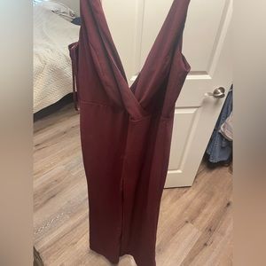 Maroon pantsuit